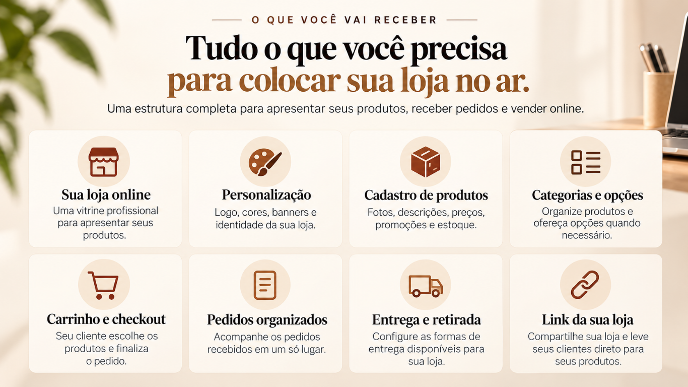 Tudo o que você precisa para colocar sua loja no ar